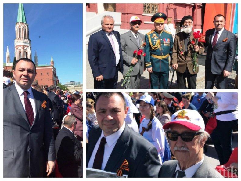 ПЪРВО В ПИК! Светлозар Лазаров заведе български ветерани на парада в Москва за пръв път след 1989 г.