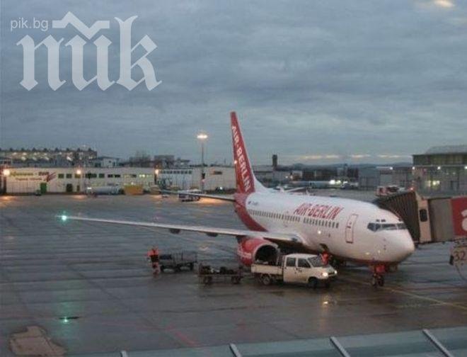 Самолетът от Лайпциг се разминал с взрив във Варна