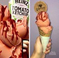 В Ирландия пуснаха сладолед с вкус на кетчуп в чест на музиканта Ед Шийрън