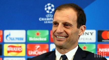 масимилиано алегри остава начело ювентус следващия сезон