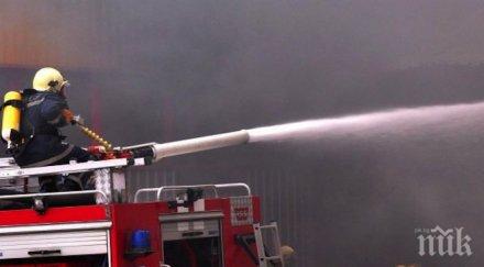 инцидент тракия автомобил пламна движение