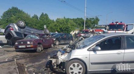 извънредно зверско верижно меле варна шест коли нанизаха ранени ужасяващи снимки