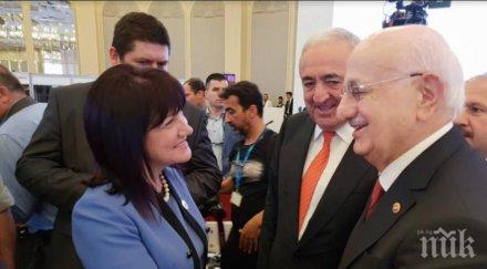 председателят парламента караянчева истанбул европа силно присъствие черноморския регион