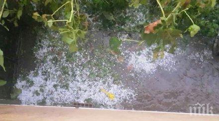 извънредно градушка удари монтанско село снимки