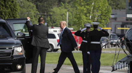тръмп посети мелания болницата