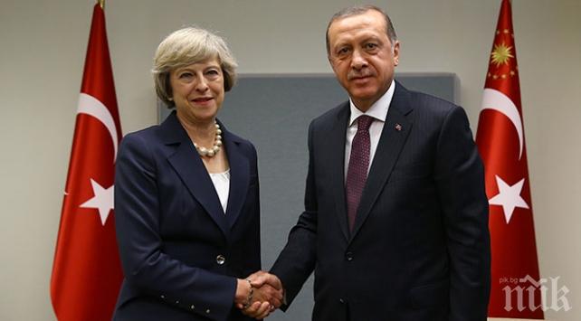 Тереза Мей прие турския президент Ердоган