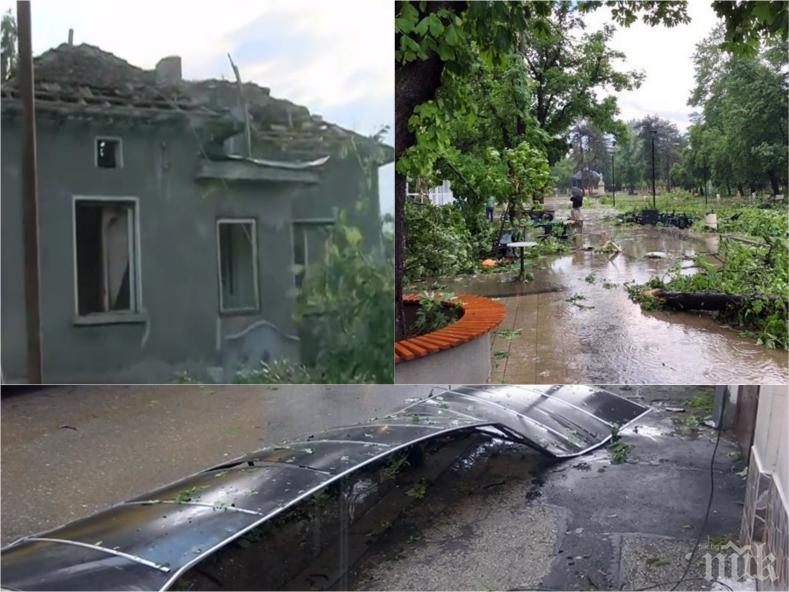 БЕДСТВИЕ! Ураган отнесе покриви в Плевенско: Беше страшно, истински апокалипсис (СНИМКИ)