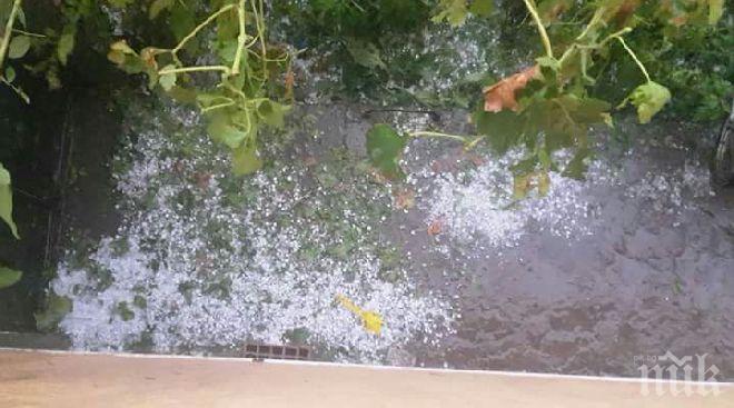 ИЗВЪНРЕДНО! Градушка удари монтанско село (СНИМКИ)