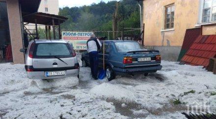 леден потоп габрово градушка помля минути града снимки