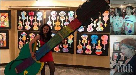 внучката златю бояджиев приветства малки художници триметрова китара прозвуча зала българия