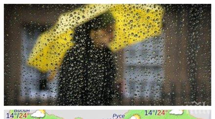 седмицата започва дъжд гръмотевици излизайте без чадър