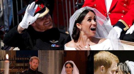 ексклузивно принц хари меган греят щастие зашеметяващата рокля номер булката снимки