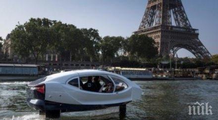 париж подновява изпитанията водни таксита река сена