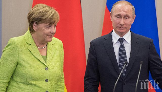 Путин търси обща кауза с Ангела Меркел срещу Доналд Тръмп