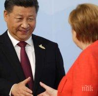 Китайският президент се срещна с Ангела Меркел и призова за отношения на по-високо ниво между двете страни