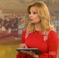 Нещо става в Нова телевизия! Друг водещ до Аделина Радева - тя го раздава разгонена с къса червена рокля  и високи токчета