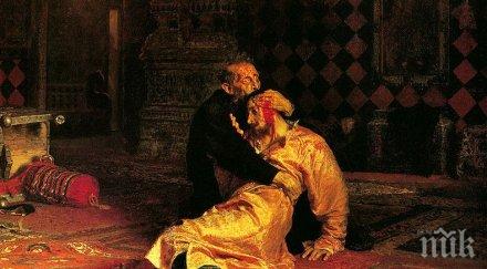 жесток скандал вандал повреди оригинала картината иля репин иван грозни убива сина третяковската галерия