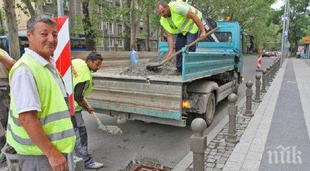 пловдив разкопаха новия асфалт руски снимки