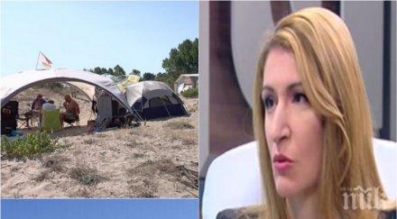 остър коментар ангелкова скочи екозащитниците нередовните къмпинги хора закона проверки