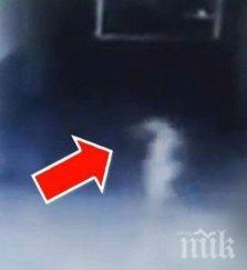 шокиращо видео призрак броди сръбски полицейски участък