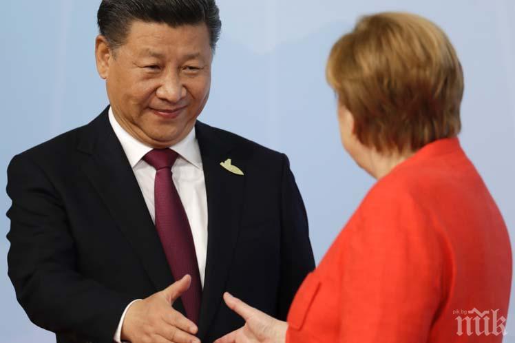 Китайският президент се срещна с Ангела Меркел и призова за отношения на по-високо ниво между двете страни