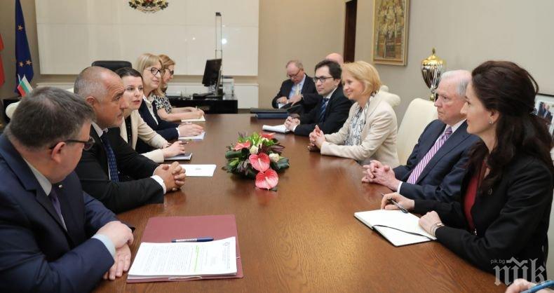 Премиерът Борисов постави темата Желяз Андреев при срещата с американския главен прокурор