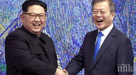 четири очи лидерите южна корея кндр срещнаха демилитаризираната зона страни