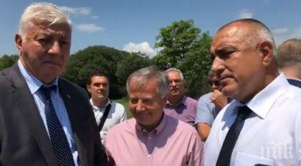 първо пик премиерът борисов инспектира ремонтите магистрала тракия видео снимки обновена