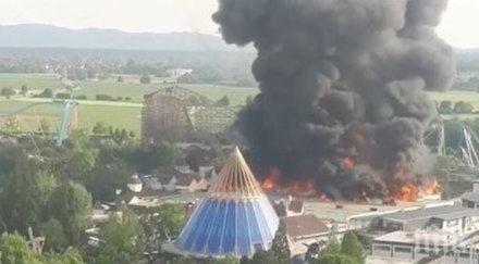 извънредно пожар избухна увеселителния европа парк