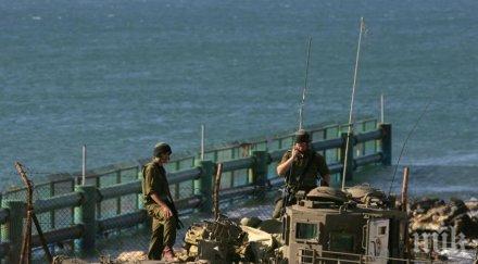 израел изгражда бариера морето север газа