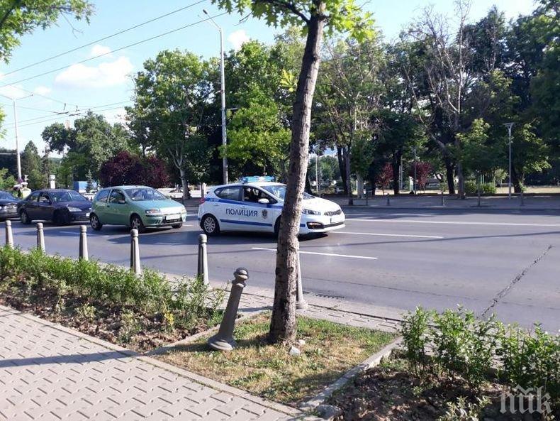 Три коли се нанизаха във верижно меле до Софийския университет