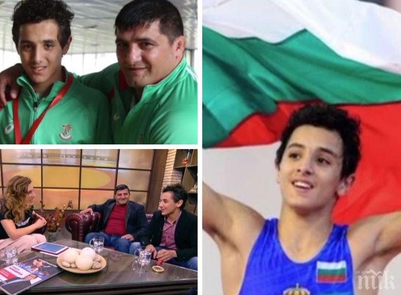 По звездните стъпките на баща си! Синът на Армен Назарян за първата си евротитла в борбата: Голямата ми цел е олимпийско злато за България
