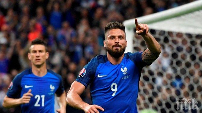 Франция победи Ирландия с 2:0 в контрола