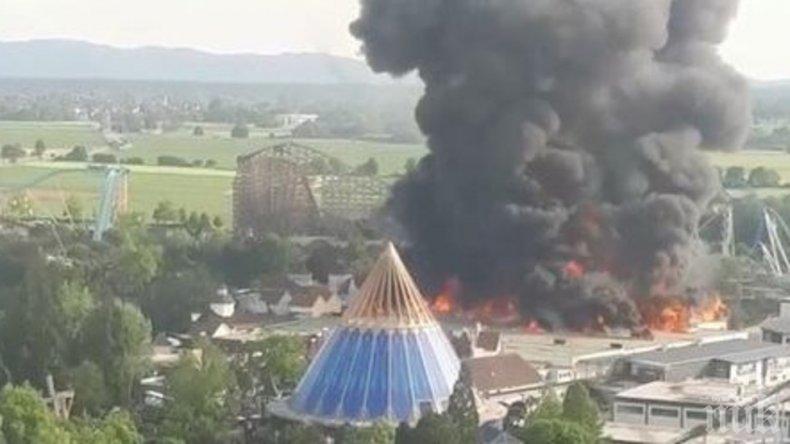 ИЗВЪНРЕДНО! Пожар избухна до увеселителния Европа парк