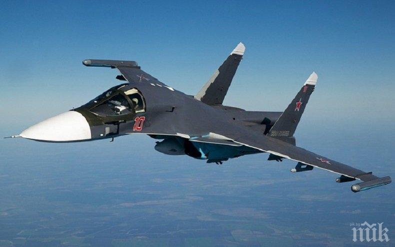 Напрежение в небето! Руски Су-34 прихванаха израелски изтребители в Ливан