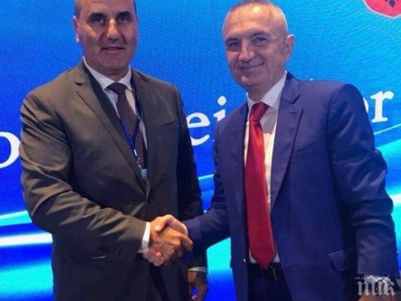 Цветан Цветанов се срещна с президента на Албания
