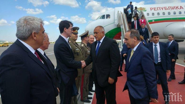 ПЪРВО В ПИК! Премиерът Борисов кацна в Москва