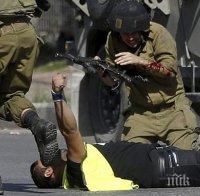 Палестинец е застрелян, след опит да прегази израелски войници с автомобил