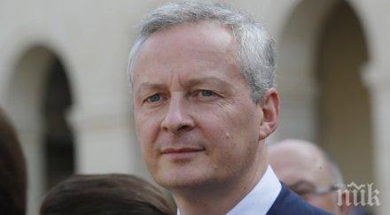 френският финансов министър париж води преговори сащ натиск