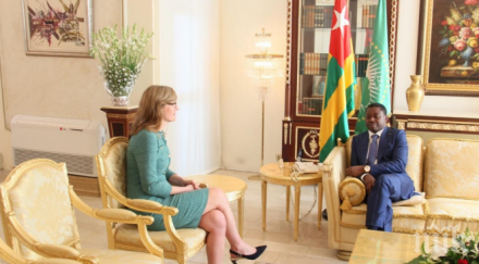 захариева срещна президента того