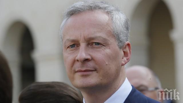 Френският финансов министър: Париж няма да води преговори със САЩ „под натиск“
