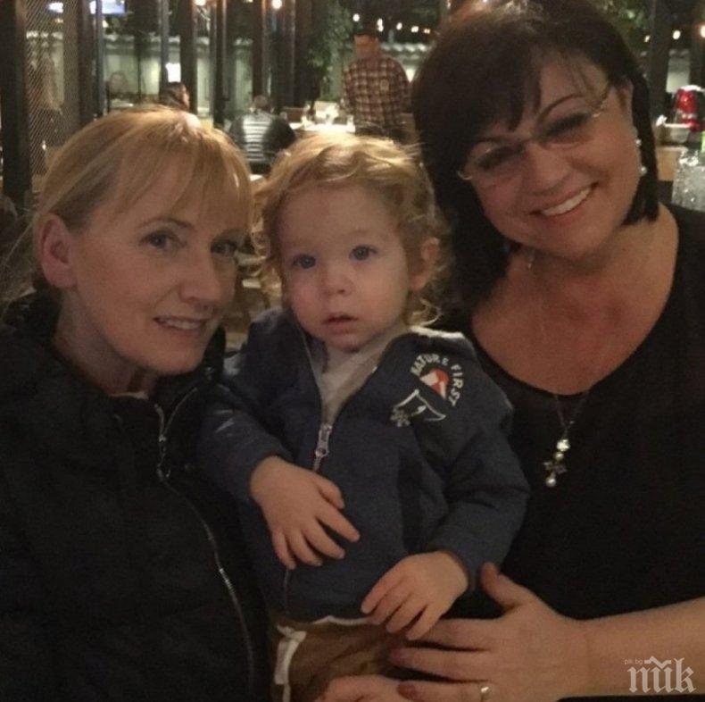 ПЪРВО В ПИК И РЕТРО! Елена Йончева и Корнелия Нинова семейни дружки - журналистката празнува ЧРД с лидерката на БСП