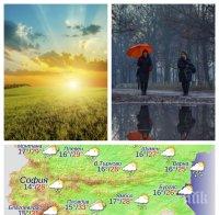 Седмицата започва със слънце, облаци и малко дъжд
