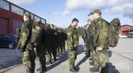 швеция привика всичките резервисти учение