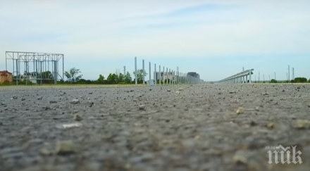 уникални кадри дрон вижте докъде стигна строителството четирилентовия път слънчев бряг видео