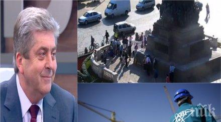 ексклузивно първанов попиля протестиращите против аец белене даде силно рамо правителството рестарта