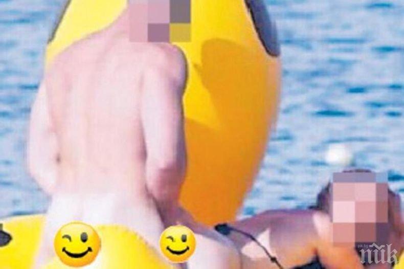 ГОРЕЩО! Разкрепостена двойка шашна плаж в Хърватия със СЕКС НА ПАТИЦА (ВИДЕО)