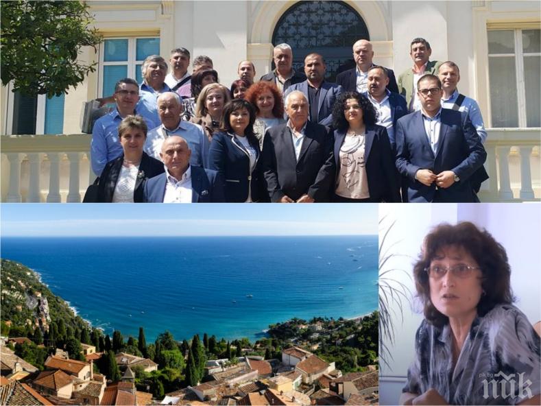 МЕГА СКАНДАЛ! Общинари от Севлиево на плажа в Ница! Пишат си командировка за 25 бона на Лазурния бряг за обмяна на добри практики - потапят се в лукса за Коко Шанел и Едит Пиаф