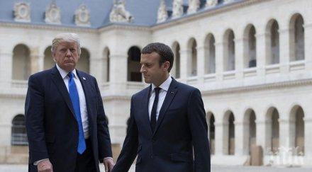 макрон разкритикува остро тръмп провала