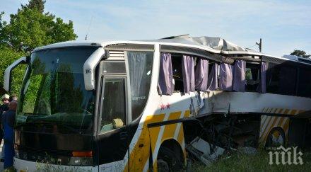 инцидент автобус заби крайпътни дървета видин пострадали